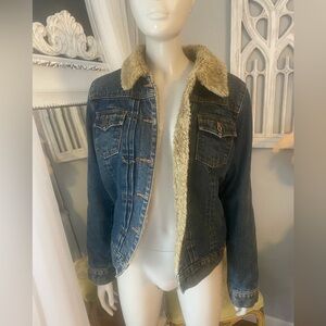 Vintage Gap denim jean sheerling jacket